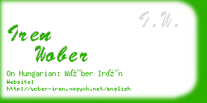 iren wober business card